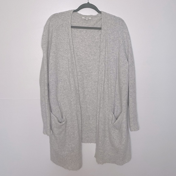 Madewell Oversized Grey Camel Sweater - Picture 2 of 3